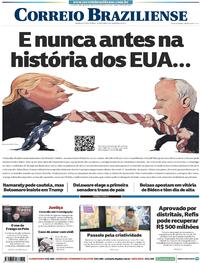 Capa do jornal Correio Braziliense 04/11/2020