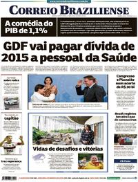 Capa do jornal Correio Braziliense 05/03/2020
