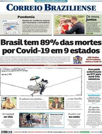 Capa do jornal Correio Braziliense 05/05/2020
