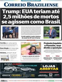 Capa do jornal Correio Braziliense 06/06/2020