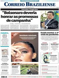 Capa do jornal Correio Braziliense 06/09/2020