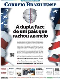 Capa do jornal Correio Braziliense 06/11/2020