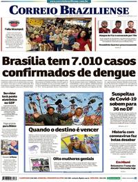 Capa do jornal Correio Braziliense 07/03/2020