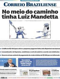 Capa do jornal Correio Braziliense 07/04/2020