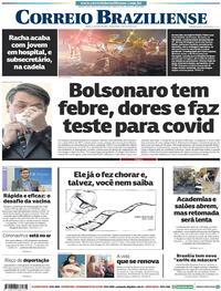 Capa do jornal Correio Braziliense 07/07/2020