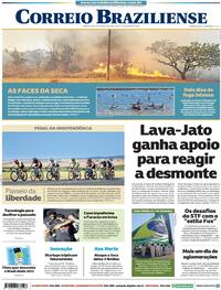 Capa do jornal Correio Braziliense 07/09/2020