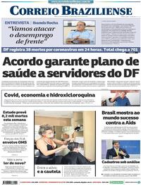 Capa do jornal Correio Braziliense 08/07/2020