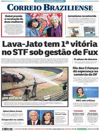 Capa do jornal Correio Braziliense 08/10/2020