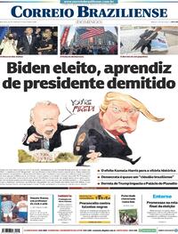 Capa do jornal Correio Braziliense 08/11/2020