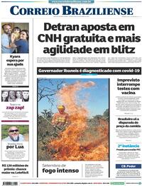Capa do jornal Correio Braziliense 09/09/2020