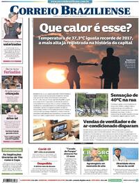 Capa do jornal Correio Braziliense 09/10/2020