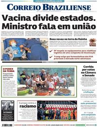 Capa do jornal Correio Braziliense 09/12/2020