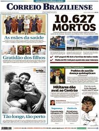 Capa do jornal Correio Braziliense 10/05/2020