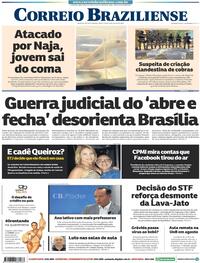 Capa do jornal Correio Braziliense 10/07/2020