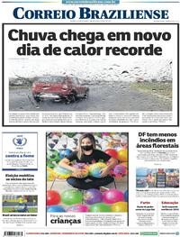 Capa do jornal Correio Braziliense 10/10/2020