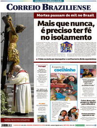 Capa do jornal Correio Braziliense 11/04/2020