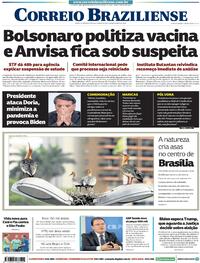 Capa do jornal Correio Braziliense 11/11/2020