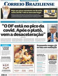 Capa do jornal Correio Braziliense 12/07/2020