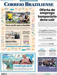 Capa do jornal Correio Braziliense 12/10/2020