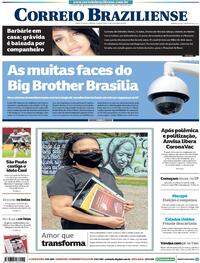 Capa do jornal Correio Braziliense 12/11/2020