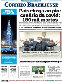 Capa do jornal Correio Braziliense 12/12/2020
