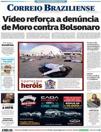 Capa do jornal Correio Braziliense 13/05/2020