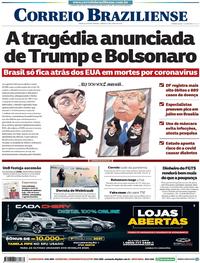 Capa do jornal Correio Braziliense 13/06/2020