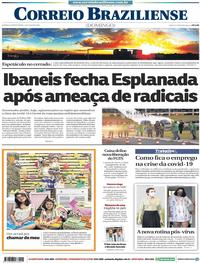 Capa do jornal Correio Braziliense 14/06/2020