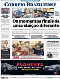 Capa do jornal Correio Braziliense 14/11/2020