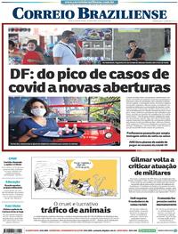 Capa do jornal Correio Braziliense 15/07/2020