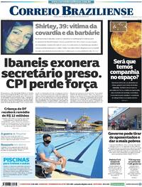 Capa do jornal Correio Braziliense 15/09/2020
