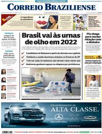 Capa do jornal Correio Braziliense 15/11/2020