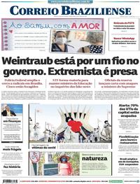 Capa do jornal Correio Braziliense 16/06/2020