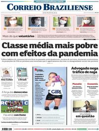 Capa do jornal Correio Braziliense 16/08/2020