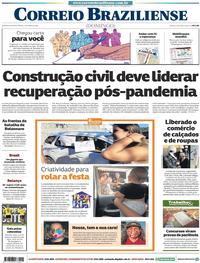 Capa do jornal Correio Braziliense 17/05/2020