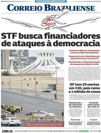 Capa do jornal Correio Braziliense 17/06/2020