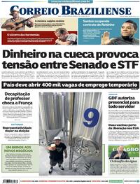 Capa do jornal Correio Braziliense 17/10/2020