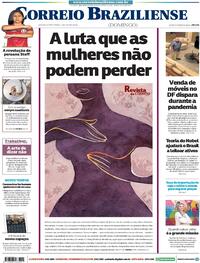 Capa do jornal Correio Braziliense 18/10/2020
