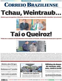 Capa do jornal Correio Braziliense 19/06/2020