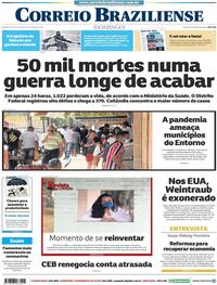 Capa do jornal Correio Braziliense 21/06/2020