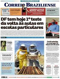 Capa do jornal Correio Braziliense 21/09/2020