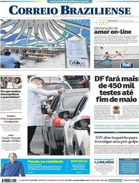 Capa do jornal Correio Braziliense 22/04/2020