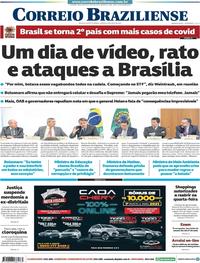 Capa do jornal Correio Braziliense 23/05/2020