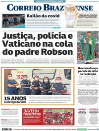 Capa do jornal Correio Braziliense 24/08/2020