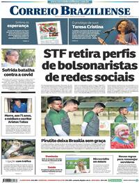Capa do jornal Correio Braziliense 25/07/2020