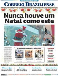 Capa do jornal Correio Braziliense 25/12/2020