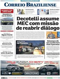 Capa do jornal Correio Braziliense 26/06/2020