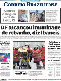 Capa do jornal Correio Braziliense 26/09/2020