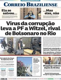 Capa do jornal Correio Braziliense 27/05/2020