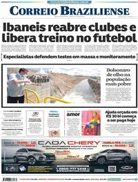 Capa do jornal Correio Braziliense 27/06/2020